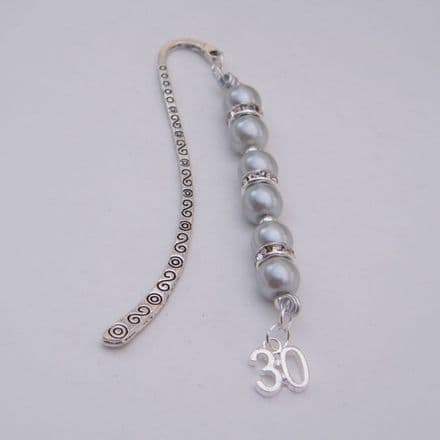30th Birthday Bookmark - Elegance Style