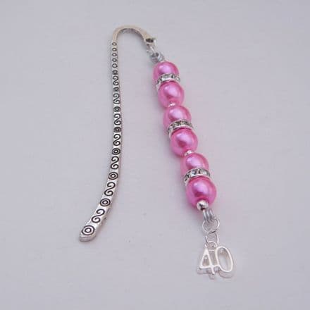 40th Birthday Bookmark - Elegance Style