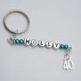 40th Birthday Personalised Keyring