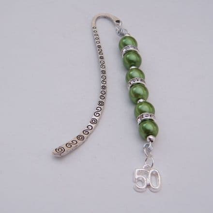 50th Birthday Bookmark - Elegance Style