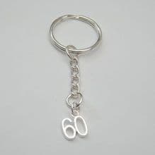 60th Birthday Keyrings