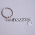 60th Birthday Personalised Keyring