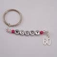 60th Birthday Personalised Keyring