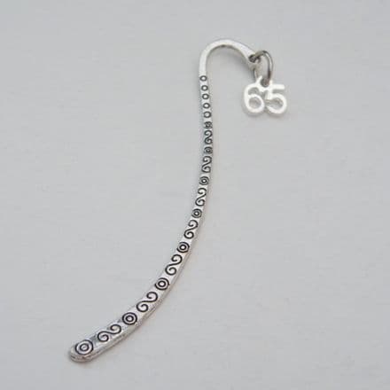 65th Birthday Bookmark - Charm Style