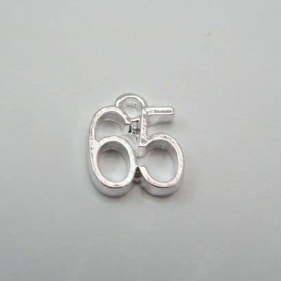65th Birthday Necklace - Charm Style