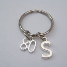 80th Birthday Keyrings