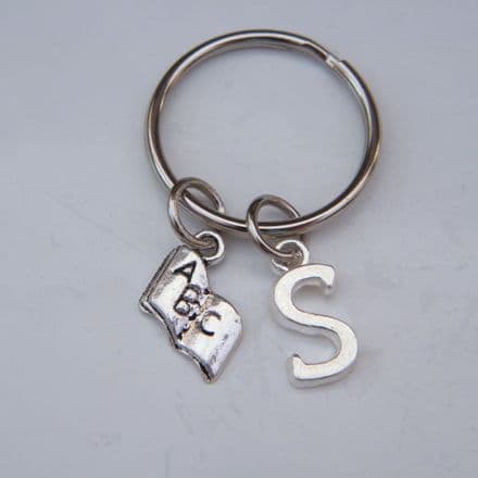 ABC Book Keyring - Initial Charm Style