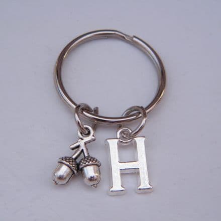 Acorns Keyring - Initial Charm Style
