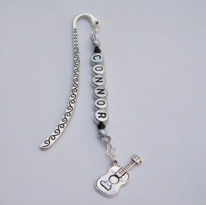 Acoustic Guitar Personalised Bookmark