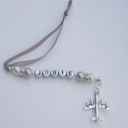 Aeroplane Personalised Christmas Tree Decoration