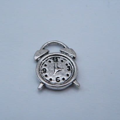 Alarm Clock Personalised Bookmark - Double Charm Style