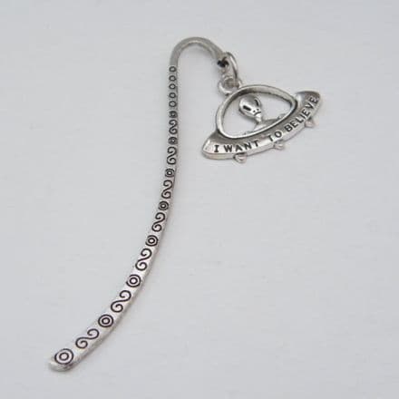 Alien UFO Bookmark - Charm Style