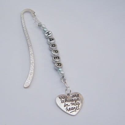 Always In My Heart Personalised Bookmark