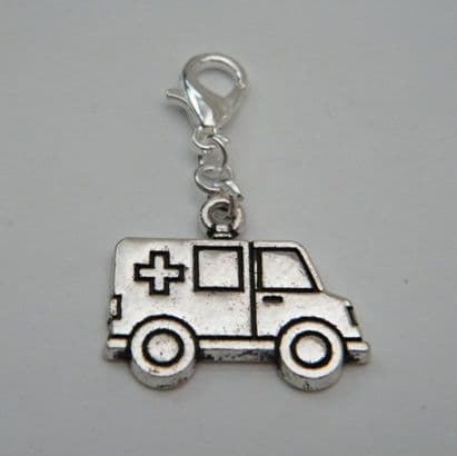 Ambulance Clip On Charm