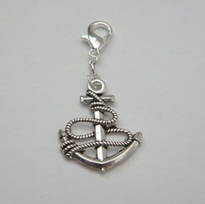 Anchor Clip On Charm