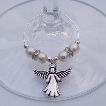 Angel Wine Glass Charm - Elegance Style