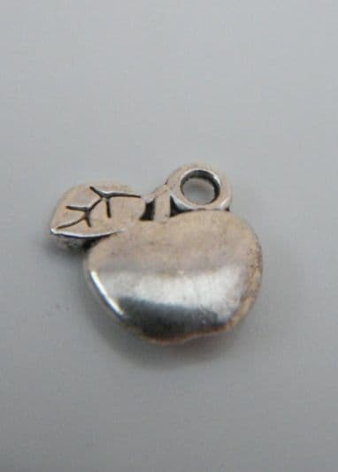 Apple Wine Glass Charm - Initial Full Bead Style