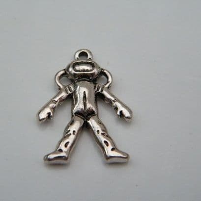 Astronaut Personalised Wine Glass Charm - Full Sparkle Style