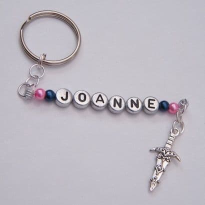 Athame Dagger Personalised Keyring
