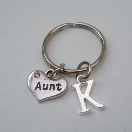 Aunt Keyring - Initial Charm Style