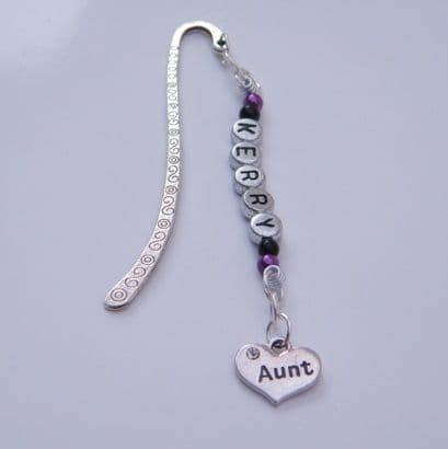 Aunt Personalised Bookmark