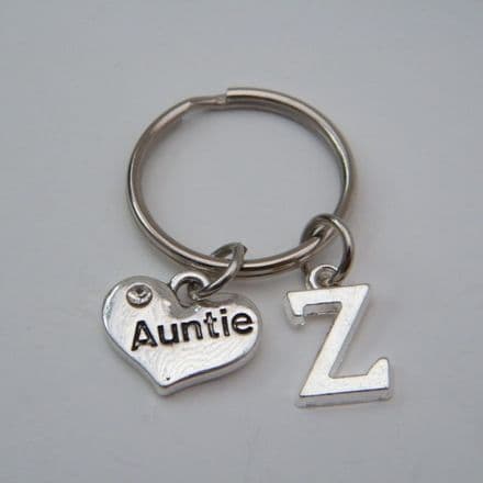 Auntie Keyring - Initial Charm Style