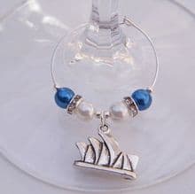 Australia Wine Glass Charms