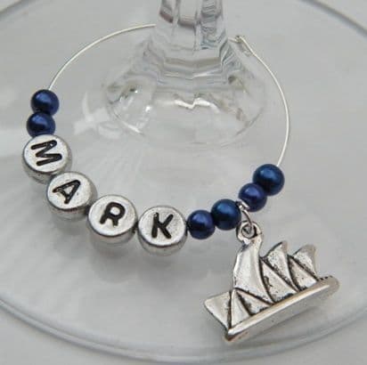 Australian Landmark Personalised Wine Glass Charm
