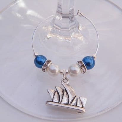Australian Landmark Wine Glass Charm - Elegance Style