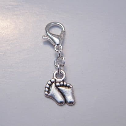 Baby Feet Clip On Charm