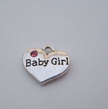 Baby Girl Wine Glass Charms