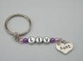 Baby Pram Personalised Keyring