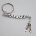 Ballet Shoes Personalised Keyring