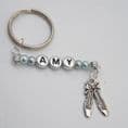 Ballet Shoes Personalised Keyring