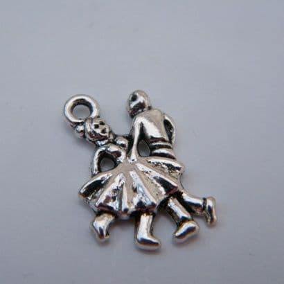 Ballroom Dancing Personalised Wine Glass Charm - Full Sparkle Style