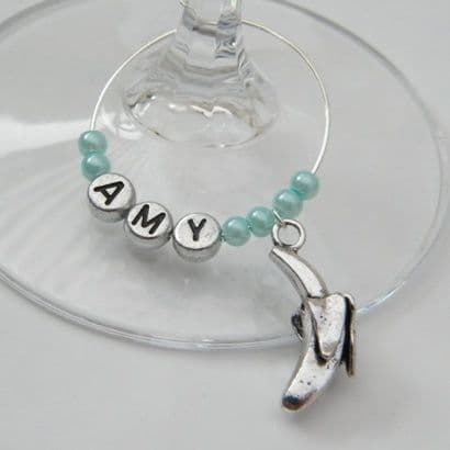 Banana Personalised Wine Glass Charm