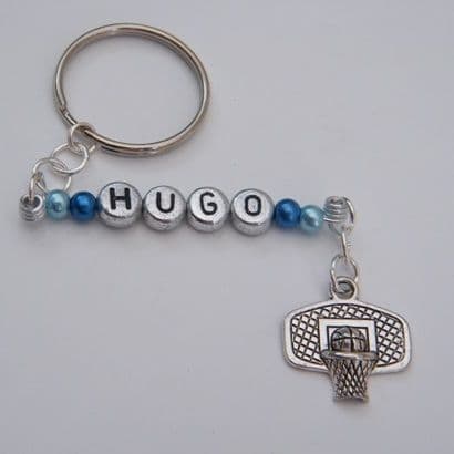 Basketball Personalised Keyring