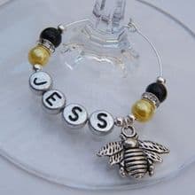 Bee Wine Glass Charms