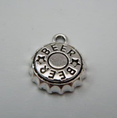 Beer Cap Keyring - Initial Multi Charm Style