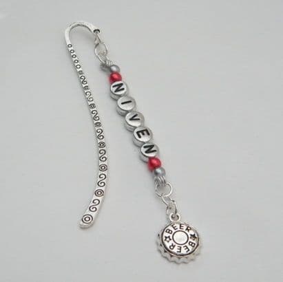 Beer Cap Personalised Bookmark