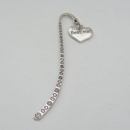 Best Man Bookmark - Charm Style