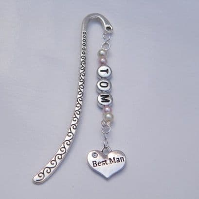 Best Man Personalised Bookmark