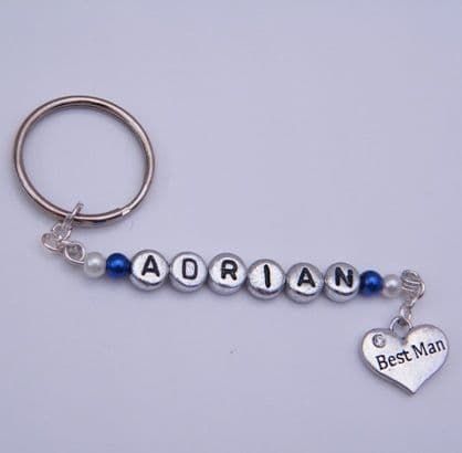 Best Man Personalised Keyring