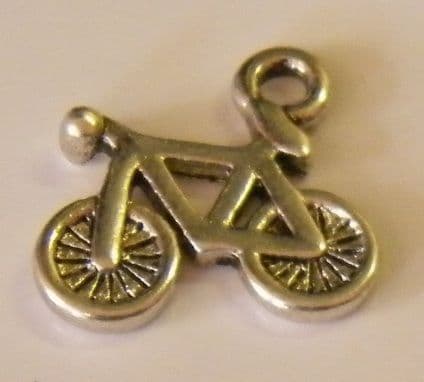 Bicycle Personalised Bookmark - Double Charm Style