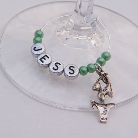 Bikini Personalised Wine Glass Charm