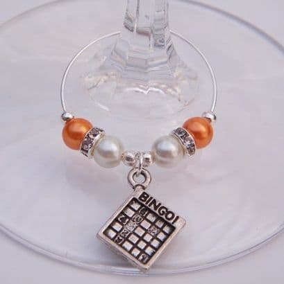 Bingo Wine Glass Charm - Elegance Style