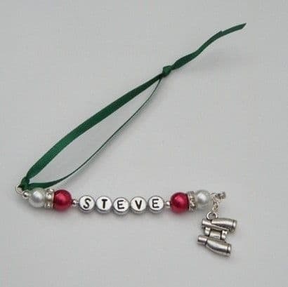 Binoculars Personalised Christmas Tree Decoration