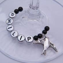 Bird Wine Glass Charms