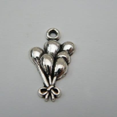 Birthday Balloons Personalised Wine Glass Charm - Double Charm Full Sparkle Style