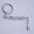 Bottle & Glasses Personalised Keyring